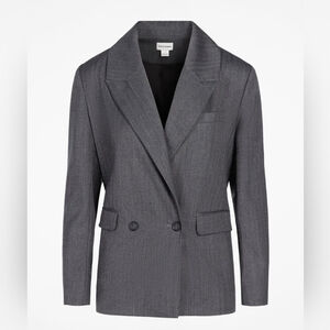 Pure & Simple Cambridge Frame Blazer Wool Blend Double Breasted